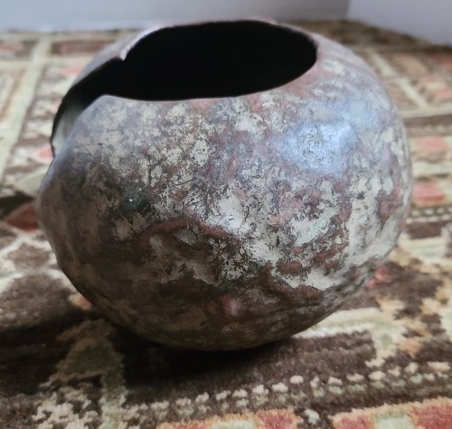 Antiguo Enorme Brazalete de Moneda de Comercio Africano Pátina de Cobre Mboli - Imagen 8 de 23