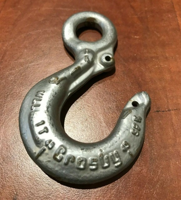 New Crosby Lifting Rigging Hook WLL 1 Ton (2,000 lbs.) USA Grade GR