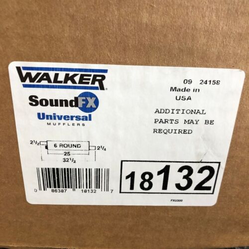Walker Soundfx Universal 18132 Universal Exhaust Muffler 2.5" Inlet - Picture 2 of 3
