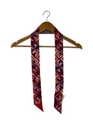 FENDI Scarf / Silk / RED / Total pattern / Ladies / Lappy / Flower Land