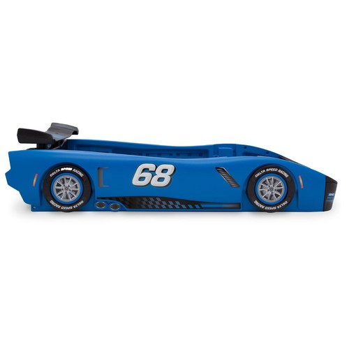 Kids Blue Turbo Race Car Twin Plastic Toddler Kid Child's Bedroom Furniture GIFT - Picture 4 of 6