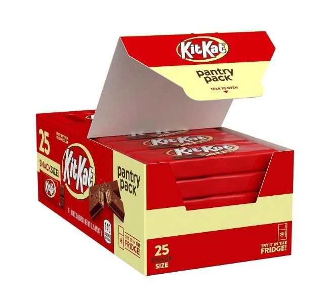 KIT KAT молочный шоколад вафля закуски размер, конфеты кладовая пакеты, 25 штук 12 штук - Изображение 2 из 4