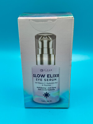 Clear Beauty-Glow Elixir- Eye Serum- Vitamin C + Hyaluronic Acid +Peptides-NEW