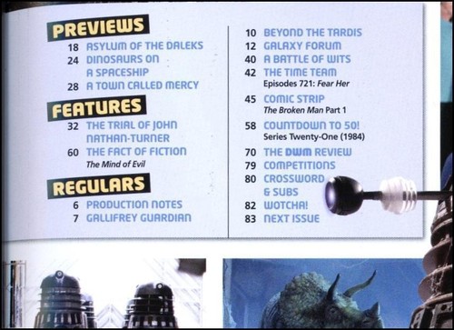 Dr Doctor Who Magazine #451 - 2012, August - Asylum of the Daleks - Picture 2 of 3