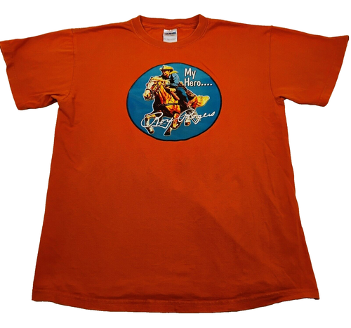 Vintage Vintage Vintage My Hero... Roy Rogers con Trigger T-Shirt Uomo Taglia Media - Foto 2 di 6