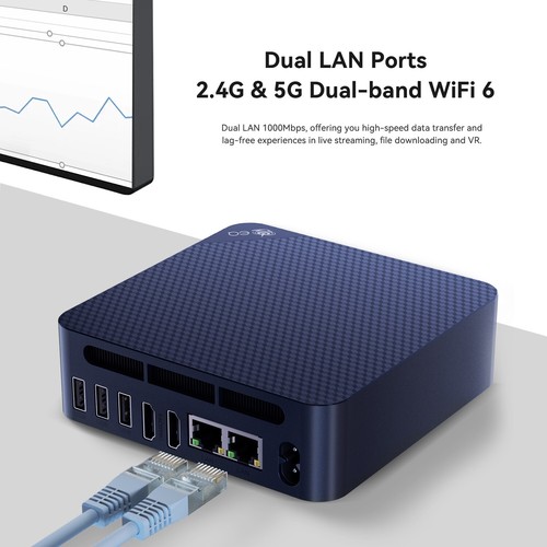 Beelink Mini PC Juego EQ13 Intel N200 DDR4 16GB+500GB 3.7GHz (4C/4T) HDMI Mini PC - Imagen 19 de 23