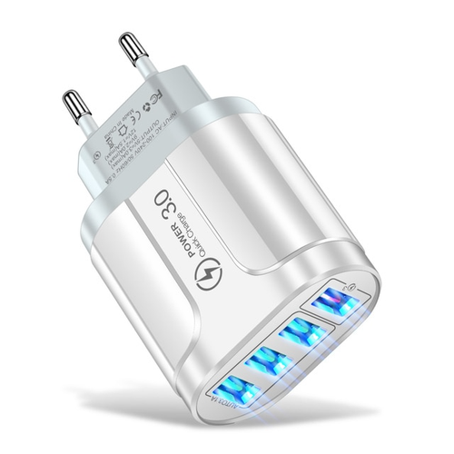 4 USB 45W USB Charger Fast Charge QC 3.0 Wall Charging - Photo 4 sur 5