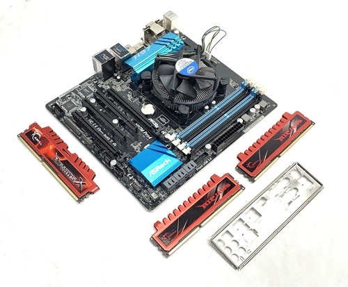 ASRock H97M Pro4 Motherboard CPU Combo mATX LGA 1150 Core i7-4790 3.6GHz 12GB IO