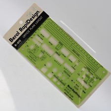 Berol RapiDesign R-610 Office Plan Layout Architectural Drafting Template