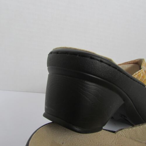 Spring Step Palazzo yellow Patent Leather animal Print Slide Sandals-39-US 8 - Picture 3 of 10