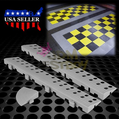 Garagenbodenmatte Fliesen ineinandergreifend Lochboden Gummi Keller Autowerkstatt - Bild 2 von 28