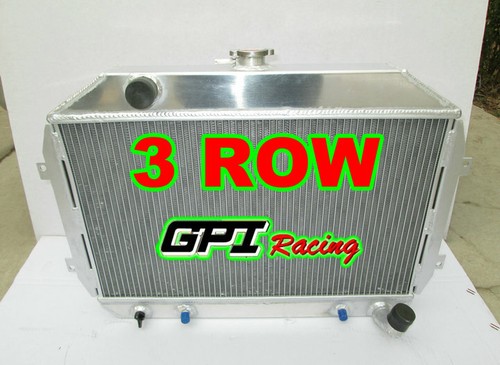 3ROW Aluminum Radiator +Fans FOR Nissan Fairlady Z S30 Datsun 240Z/260Z 2.4/2.6L - Picture 4 of 11
