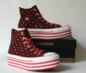 converse plataforma granate