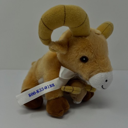 Curto Toy Ram Goat Plush Stuffed Animal 7" Custom Plush Toys - Picture 2 of 20