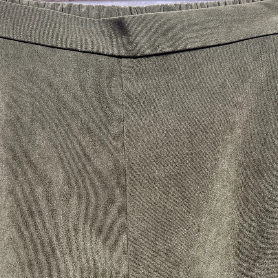 Pantalones Sag Harbor Mujer Verde Oliva Terciopelo Sensación Pull On Cintura Elástica 24W Foto 4 de 4