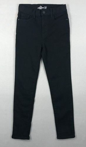 Jordache Jeans Girl's 10 Black Skinny Slim Denim Ankle Pockets Stretch Dark Wash - Picture 1 of 13