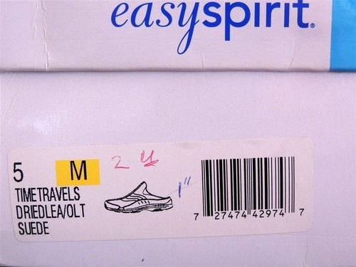 Easy Spirit Women's Time Travels Sneaker Clogs Dark Green Suede Size 5 M - Picture 6 of 6