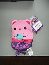 Bears vs Donuts Mer-Bear #021 Bean Bag Plush NWT Fidget Tactile Mermaid 4" Fishy