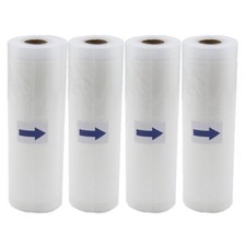 4 Rolls 11"x50' Vacuum Sealer Bags Roll Fresh Food Storage Saver BPA Free 4 mil
