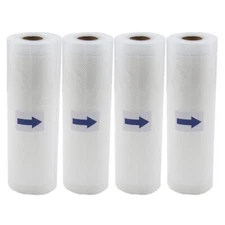 4 Rolls 11"x50' Vacuum Sealer Bags Roll Fresh Food Storage Saver BPA Free 4 mil