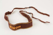 Nikon wide burgundy camera strap - Nice  clean