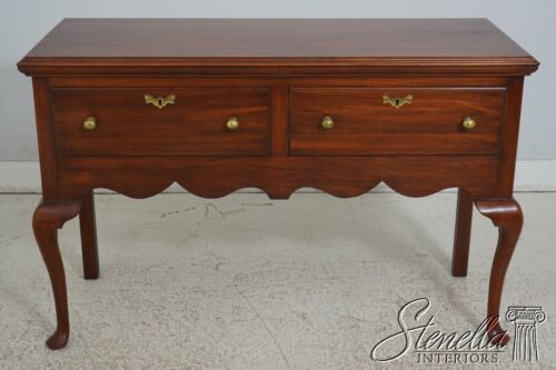 67221: HENKEL HARRIS Queen Anne Mahogany 2 Drawer Server - Picture 2 of 19