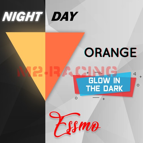 Orange Glow in the Dark Heat Transfer Vinyl HTV T-Shirt 20" Iron Heat Press GD03 - Picture 2 of 7