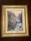 Thomas Kinkade Sweetheart Cottage Ii – Framed Canvas Classic Ornate Gold Frame