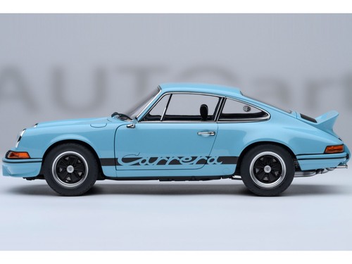 PORSCHE 911 CARRERA 2.7 RS GULF BLUE 1/18 MODEL CAR BY AUTOART 78032 - Picture 9 of 15
