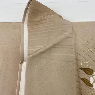 tsuyoページ JAPANESE KIMONO TSUKESAGE 154.5cm 5 ft 1 in PURE SILK Z8184