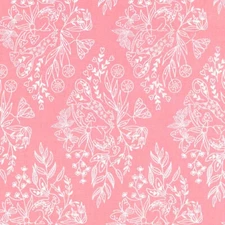 Peachy Pink Fabric Michael Miller BTHY Skip Hop Jump 100% Cotton Quilting Sewing