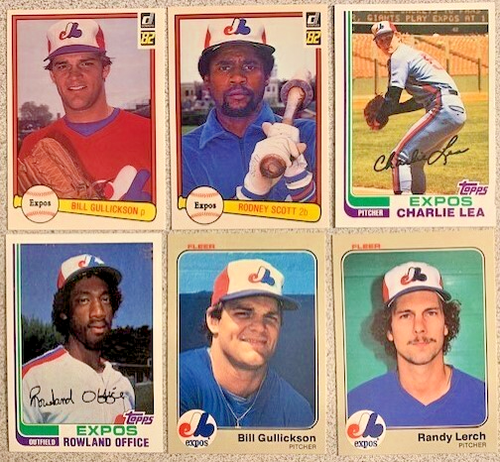 MONTREAL EXPOS Baseball Cards #1 /2 -1978-1991 -Various Sets- You Pick -FREE S/H - Picture 2 of 6