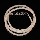 Natural Ethiopian Opal MultiFire Necklace Rondelle 2X1.4X2 mm 26.9 Ct 18 " Z-298