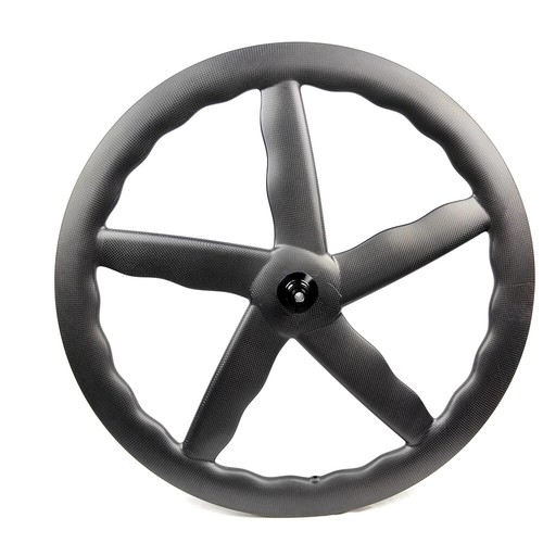 700C Track Road Bike Full Carbon Fibre Wheelset Clincher Five Spoke Wheels - Photo 15/18