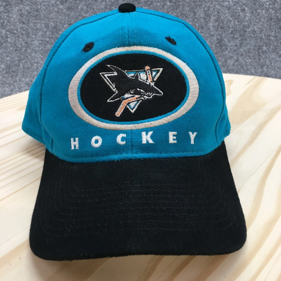 Gorra de béisbol de hockey San Jose Sharks para hombre azul OS logotipo bordado ajustable Foto 2 de 4