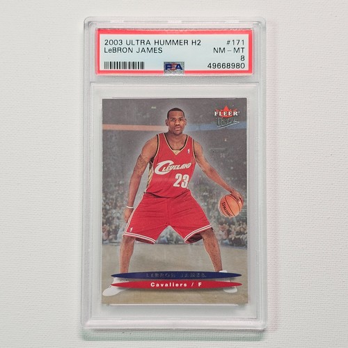 2003 Ultra Hummer H2 #171 LeBron James Rookie RC PSA 8 NM-MT Cleveland Cavaliers