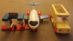 vintage little people airplane