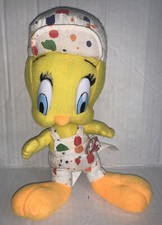 Vintage 1998 Looney Tunes Tweety Bird Artist Plush