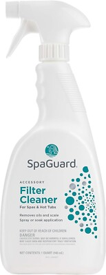 #ad SpaGuard Filter Cleaner for Spas amp; Hot Tubs Removes Oils and Scale 1 Qt $20.99