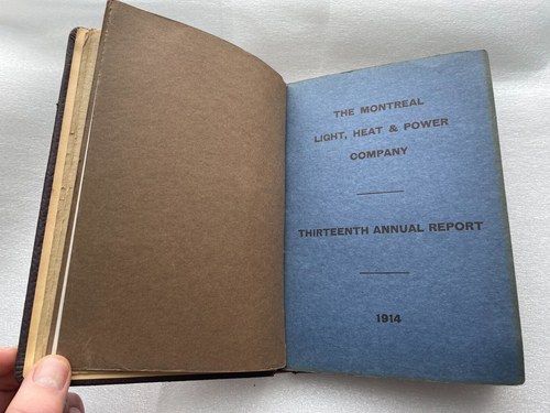 RARE 1902 1935 MONTREAL LIGHT HEAT POWER CO ANNUAL REPORT BOOK QUEBEC CANADA - Picture 7 of 23