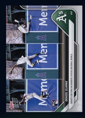 2025 TOPPS NOW HR Robbery Catch Rookie RC-DENZEL CLARKE (TOPPS Bunt DigitaI Card
