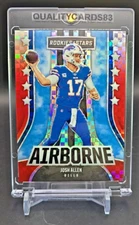 JOSH ALLEN RED RAINBOW REFRACTOR INSERT CARD WITH CASE NFL BUFFALO BILLS