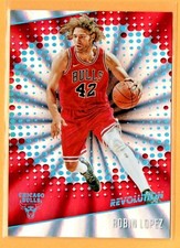17-18 Revolution Sunburst #52 Robin Lopez ##/75 Chicago Bulls