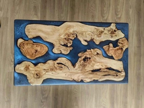 "Resin Dining Table | Wooden Coffee Table |Kitchen & Dining Furniture" - Picture 2 of 6