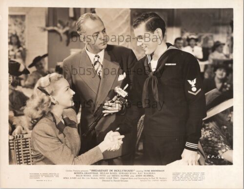 1946 Breakfast In Hollywood Tom Breneman Bonita Granville Bondi Press Kit Photo - Picture 2 of 3