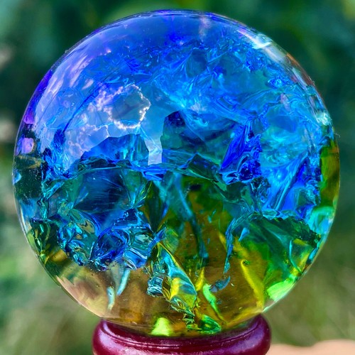 158g Natur Titan Regenbogen Quarz Kugel Kristallkugel Heilung - Bild 22 von 23