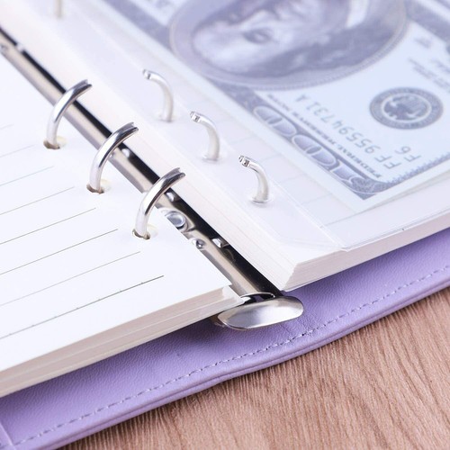 Antner A6 Pu Leather Notebook Binder Refillable 6 Ring Binder For A6 Filler Page - Picture 3 of 7