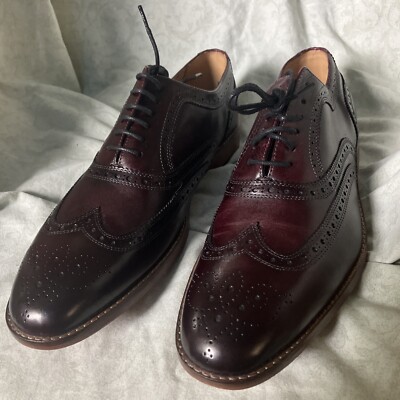 3DM Lifestyle Handcrafted Leather Wingtip Rockabilly Men Shoes UK 9 / US 10
