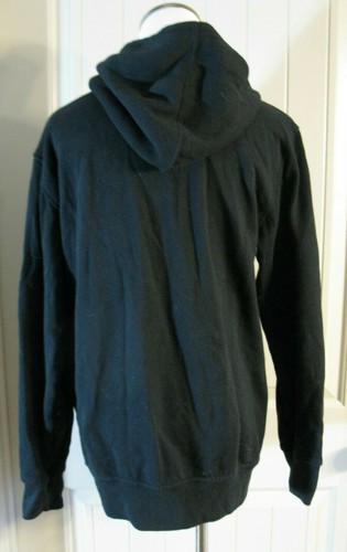 Zoo York Youth Hoodie Zip Front Hooded Sweatshirt Black w/ Graphics XL (20) EUC - Picture 5 of 5
