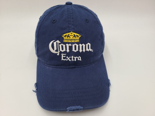 Corona Extra Cerveza Got Lime Distressed Adjustable Hat Cap Beer Men Women Blue